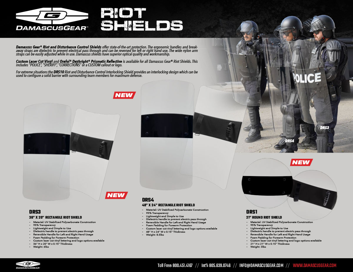 Round Riot Shield  Police Equipment Worldwide