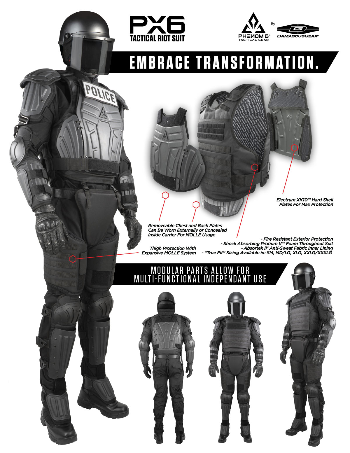 Damascus Gear PX6 Riot Control Suit